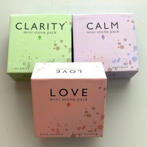 NIB Love Calm Clarity Mini Stone Pack NIB